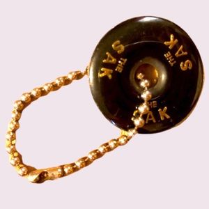 The SAK Black & Silver Metal KeyFob/Hangtag